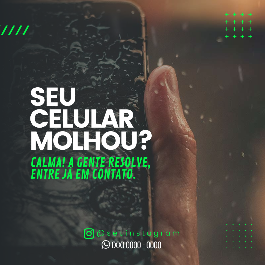 Celular Molhou? Resposta: Calma, a gente resolve.